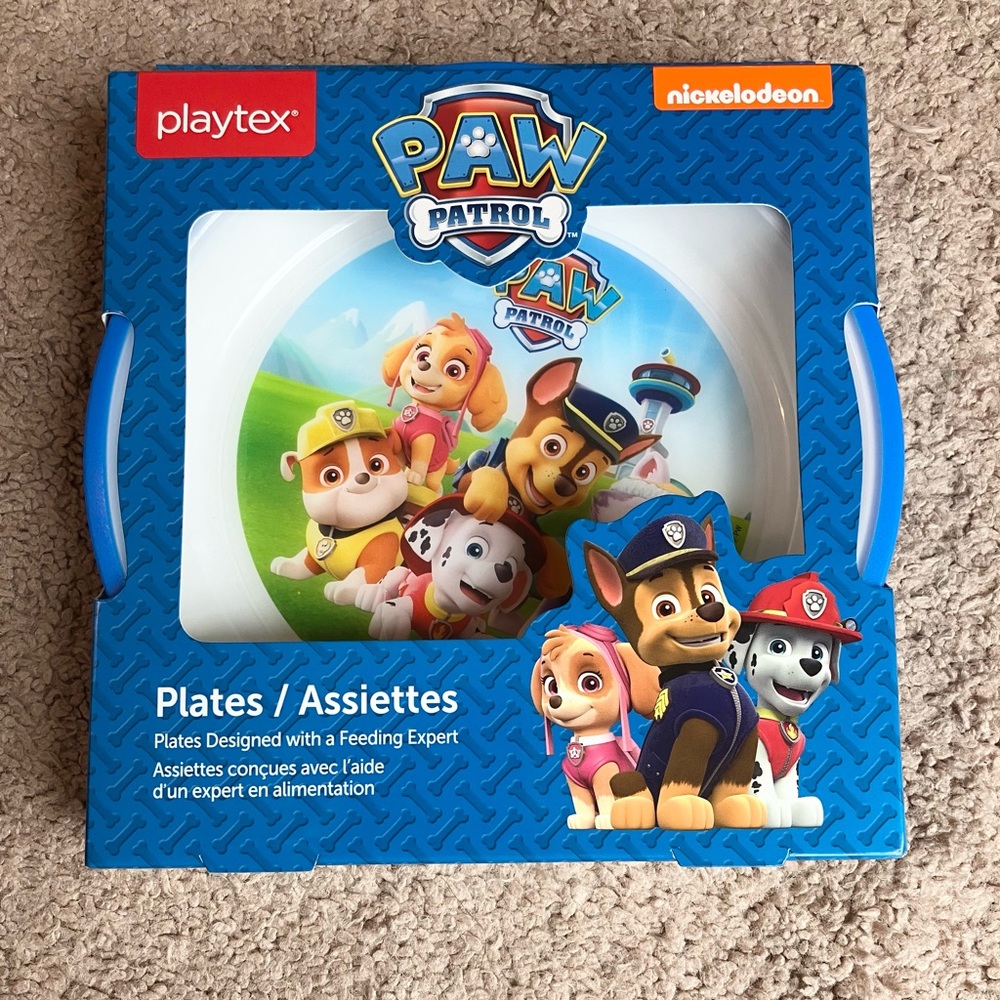 New Paw Patrol Plates for Baby or Toddler